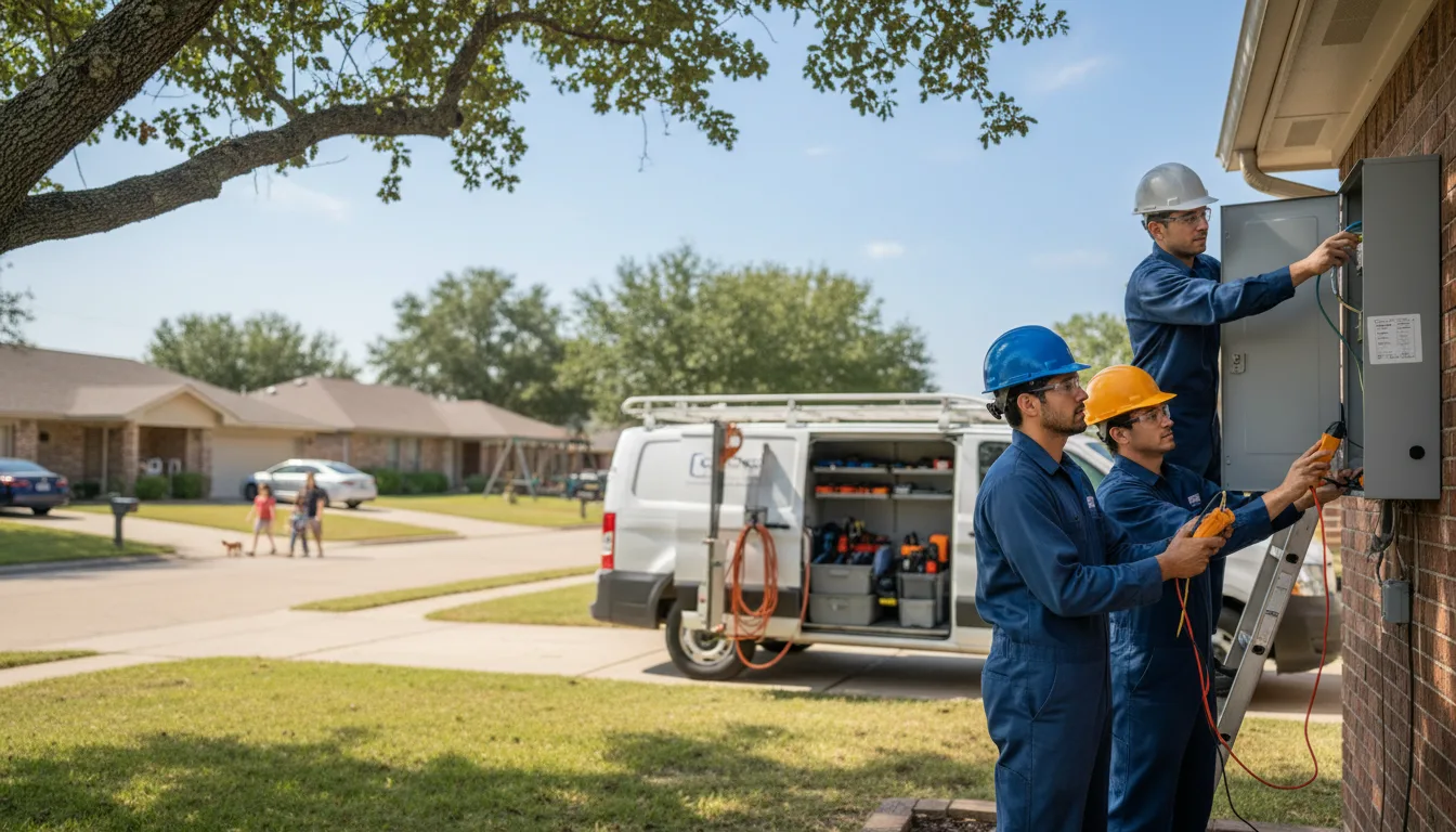 Certified electrician providing emergency electrical services in Parkston, SD